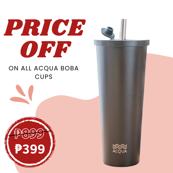 590 ml Charcoal Black Acqua Boba Cup