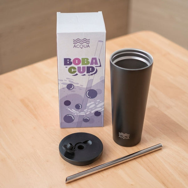 590 ml Charcoal Black Acqua Boba Cup