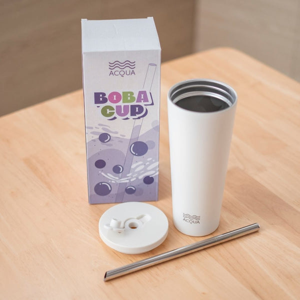 590 ml Cream White Acqua Boba Cup