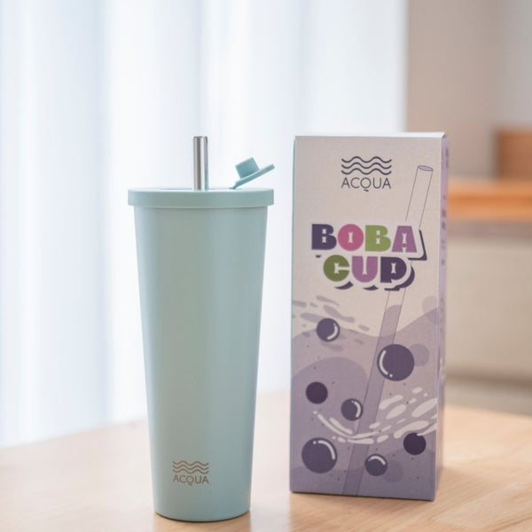 590 ml Sage Green Acqua Boba Cup
