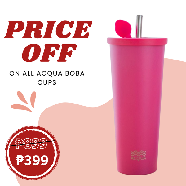 590 ml Barbie Pink Acqua Boba Cup