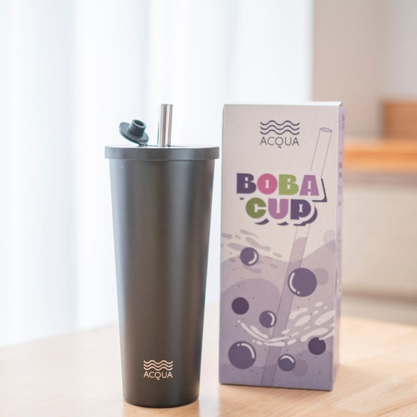 590 ml Charcoal Black Acqua Boba Cup