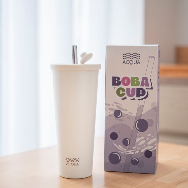 590 ml Cream White Acqua Boba Cup