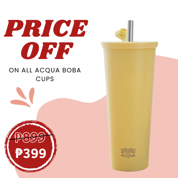 Acqua Bottles Boba Cup Avocado Green