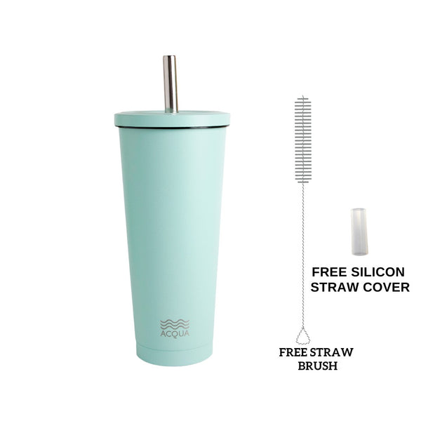 Acqua Bottles Old Design Boba Cup Seafoam blue
