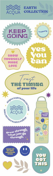 Acqua Collection Sticker Set - Blue