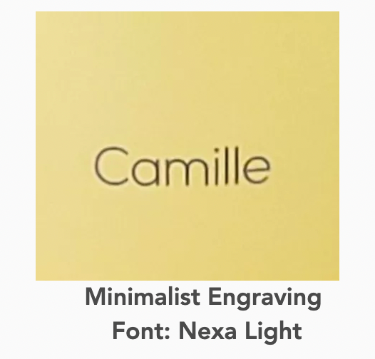 Name Engraving Service (Add-on to Product)
